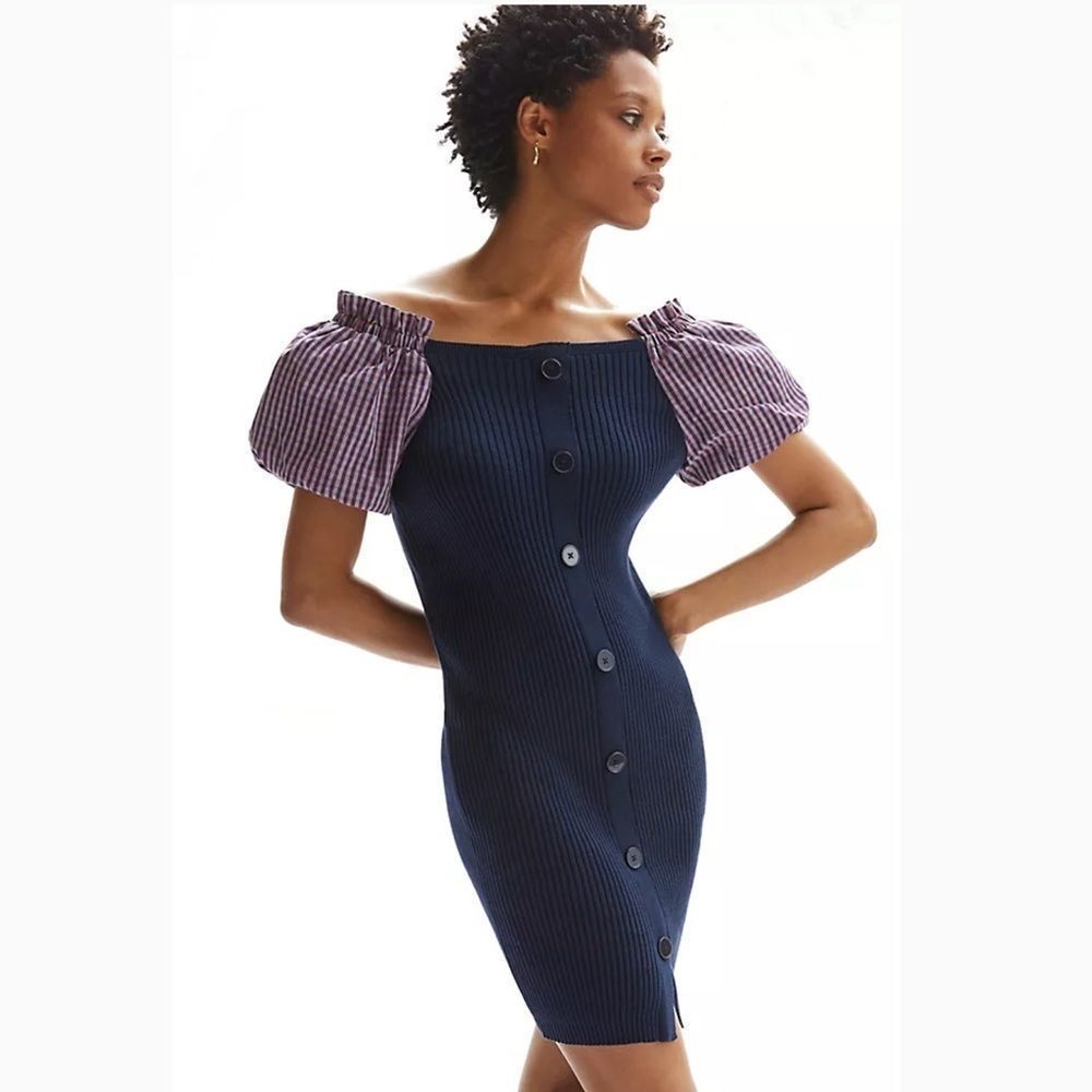 ANTHROPOLOGIE | Maeve Puff-Sleeved Mini Dress